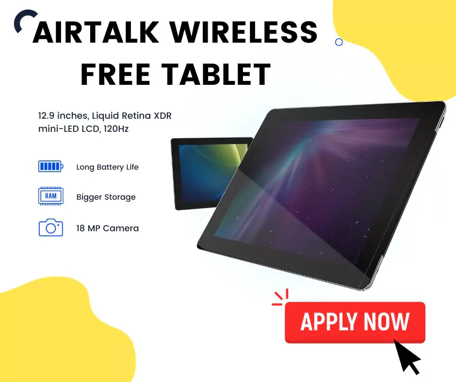 AirTalk Wireless free tablet
