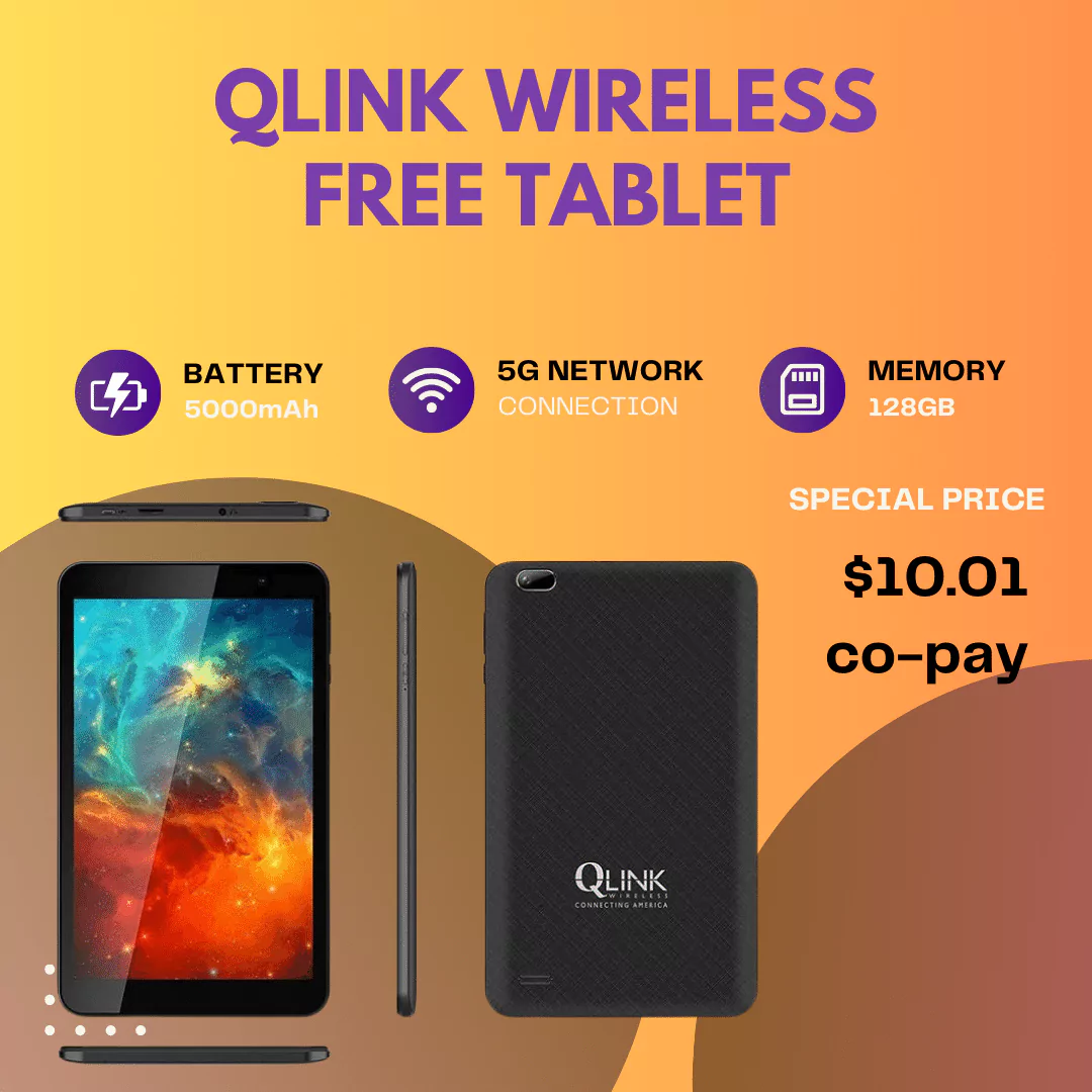 qlink wireless free tablet