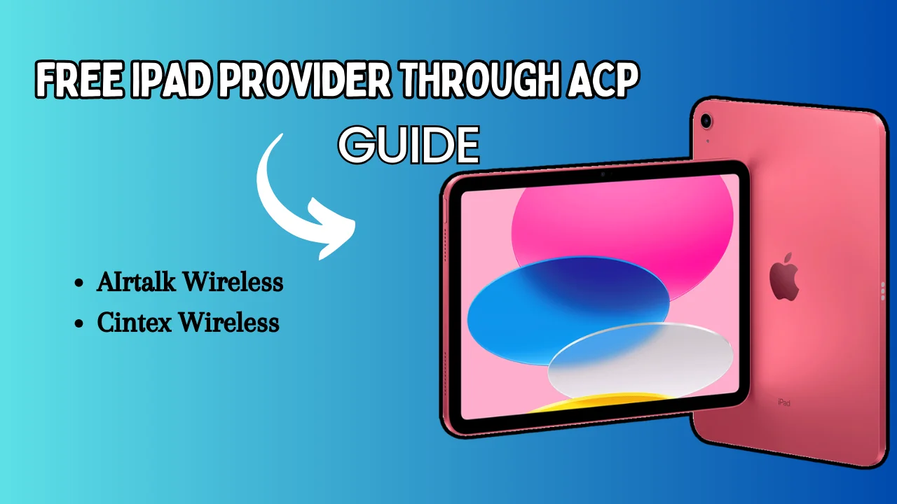 Free iPad provider through ACP