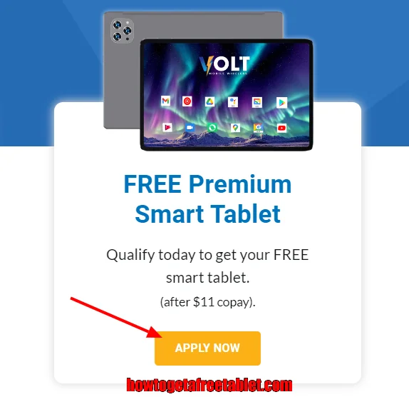 Free tablet from Volt Mobile Wireless