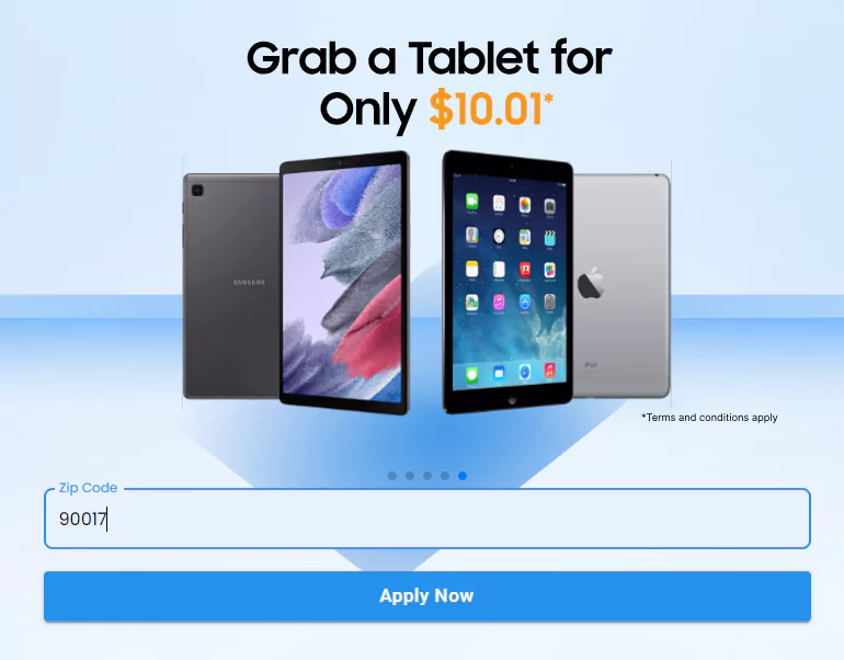 free ipad and tablet